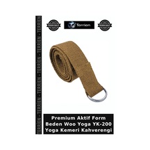 Premium Aktif Form Beden Woo Yoga Yk-200 Yoga Kemeri Kahverengi