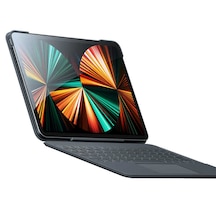 Benks KB02 iPad Pro 12.9 4. Nesil 2020 Uyumlu Kablosuz Klavyeli Kılıf Bluetooth Trackpad Keyboard - ZORE-216909