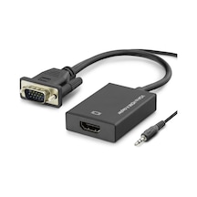 Lb Vga To Hdmi Dişi Ses Çıkışlı Görüntü Dönüştürücü 1080p - Siyah Hdx7874