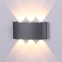 Uranüs Antrasit Kasa 10 Watt Gün Işığı Iç Dış Mekan Dekoratif Led Aplik Diğer