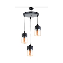 Riolight Üçlü Camlı Sarkıt Avize Çap:30 Cm