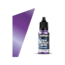 Vallejo 77169 18 Ml. Celestial Violet, Airbrush, True Metallic Metal Tmm Serisi Model Boyası Renkli