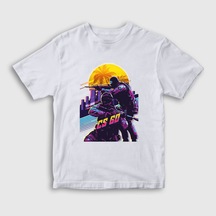 Presmono Unisex Çocuk Sun Oyun Counter Strike Cs Go T-Shirt