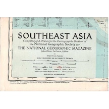 Southeast Asla National Geographic Harita Map Diğer