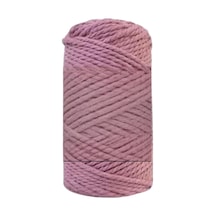 Pamuk Makrome 4 Mm İp Gül Kurusu