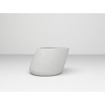 Nuano Consept Flora Serisi Yuvarlak Saksı Beyaz 56x80