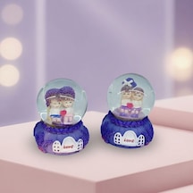 Işıklı Mini Boy Kar Küresi 02