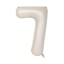 Beysüs Krem Rengi 7 Rakam Folyo Balon 80 Cm Krem