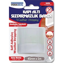 2 Adet Vodaseal Kapı Altı Sızdırmazlık Bantı Şeffaf 45mmx1 M