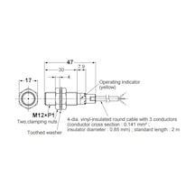 E2b-m12ks04-wp-b1 2m M12 4mm Pnp No 2mt Kablolu Endüktif Sensör Omron