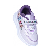 Bolimex 9700 Simli Gri-lila Kız Çocuk Spor Ayakkabı Gri