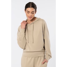 Türen Kadin Kapüsonlu Sweatshirt 3612/bej Bej