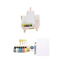 Ekonomik Yağlı Boya 12x12 Ml-akrilik Boya 6x75 Ml Başlangıç Seti