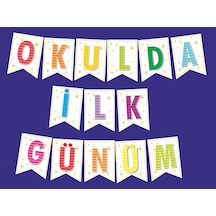 Okulda İlk Günüm 14 X 20 Cm Karton Harf Çocuk Seti