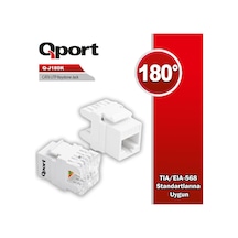 QPORT Q-J180K  CAT6 180 DERE KEYSTONE JACK