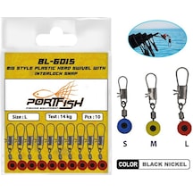 Portfish BL-6015 Stoperli Klips- 10 ADETLİ