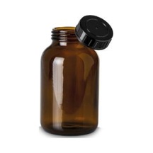 Amber Cam Geniş Boyunlu Numune Şişe 500 Ml 20 Adet
