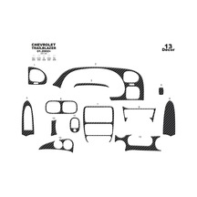 Chevrolet Trailblazer Torpido Kaplama 2002 13 Parça Karbon