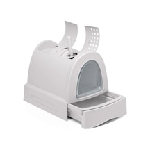 Imac Zuma Torbalı Kapalı Kedi Tuvaleti Bej 56x40x42,5cm Asortili