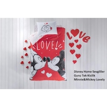 Taç Disney Minnie Mickey Lovely Tek Kişilik Nevresim Takımı (538094328)