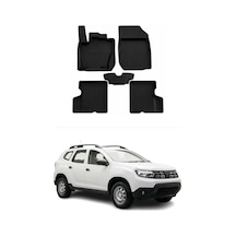 Dacia Duster 2 2018-2026 Uyumlu 4d Havuzlu Paspas Kauçuk Siyah 5 Parça