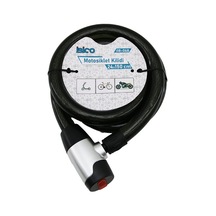 Anahtarlı Aç-kapa Kilit Kapaklı Motor - Bisiklet Kilit Çelik Tel Siyah Şeffaf Kılıf 24mmx150cm