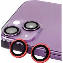 Newface Apple İphone 13 Raze Metal Kamera Lens - Kırmızı