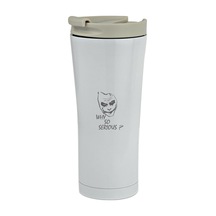 Tr Joker Temalı Çift Katmanlı Termos Kupa, 500 Ml, Beyaz, Paslanmaz Çelik Diğer