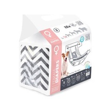 Diapers Dişi Köpekler İçin Külot Bez Small 10 Lu 27,5x37 Cm Çok Renkli