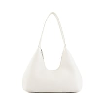 Hafif Lüks Ve Basit Niş Retro Çanta Beyaz - Gümüş 671464 Beyaz - Siyah