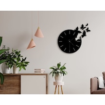 Bk Home Dekoratif 45Cm Ahşap Duvar Saati-55