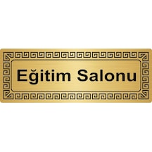 Eğitim Salonu 7Cmx20Cm Metal Yönlendirme Levhası Altın Renk Metal