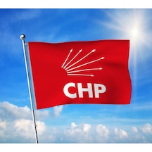 Chp Cumhuriyat Halk Partisi Bayrağı Premium Raşel Kumaş 70x105 Cm Diğer