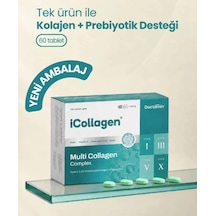 İcollagen Kolajen Ve Prebiyotik Tablet Bandrollü 60 Tablet