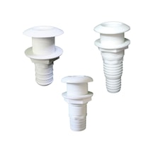 Thru-Hull Easymount 1 1/2". F/Hose 38mm -1 1/4"Wh