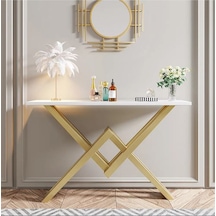 Fiona Gold Metal Beyaz Dresuar Beyaz