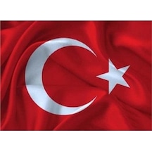 Kale Türk Bayrağı Saten Çift Katlı 70x105cm
