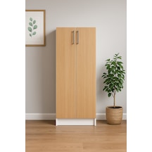 2 Kapaklı Elbise Dolabı 180 70 50 Cm Ahşap