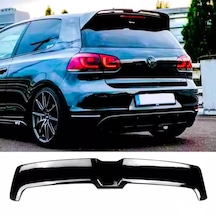 Vw Golf 6 2009.2012 Mk6 Plastik Piona Black Martı Spoiler