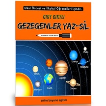 Cırt Cırtlı Gezegenler Yaz - Sil Kitabı