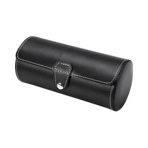 Soulader Seyahat İçin 3 Yuvalı Şık Saat Ve Takı Saklama Kutusu, Mücevher Organizer, Sundurma Tasarım Saat Kutusu, Siyah Renkli Aksesuar Kutusu Çok Renkli