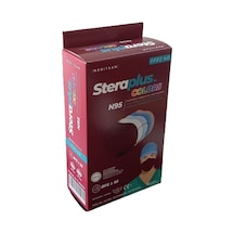 Steraplus Colors Ffp2 5 Katmanlı Telli N95 Maske Bordo 10'lu