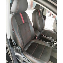 Volkswagen Tiguan 2008 2015 Arası Siyah Taytüyü Siyah Deri Karışımı Kırmızı İp Kırmızı Şerit