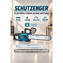 Elektrikli Odun Kesme Hızar Motoru 30cm Pala 1400w Otomatik Yağlamalı Sistem German