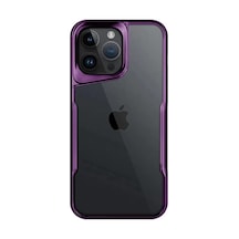 Newface Apple İphone 15 Pro Max Kılıf Boyi Silikon Kapak - Derin Mor