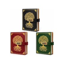 Şifreli Hayat Ağacı Desenli Deri Defter Alk6471 Diğer