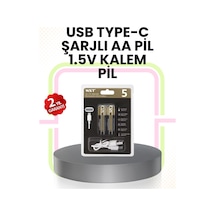 Tekrar - 88 - Şarj Edilebilir Aa Usb Type-c Pil 1000+ Döngü 1.5v - Shophnrl - Sabit Voltaj