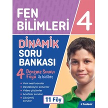 4 Sınıf Fen Bilimleri Dinamik Soru Bankası Tudem Yayınları N11.6012