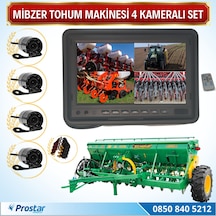 Mibzer Havalı Tohum Makinesi 4 Kameralı 7 inç Monitörlü Araç Set