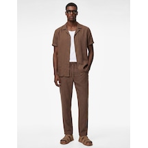 Koton Regular Fit Cepli Beli Bağcıklı Düğmeli Modal Pantolon Kahverengi 6sam40111hw Kahve